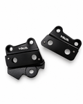 Talaria XXX Metal Foot Peg Brackets | CNC Upgrade Mounts (Black & Chrome) Forged Racing
