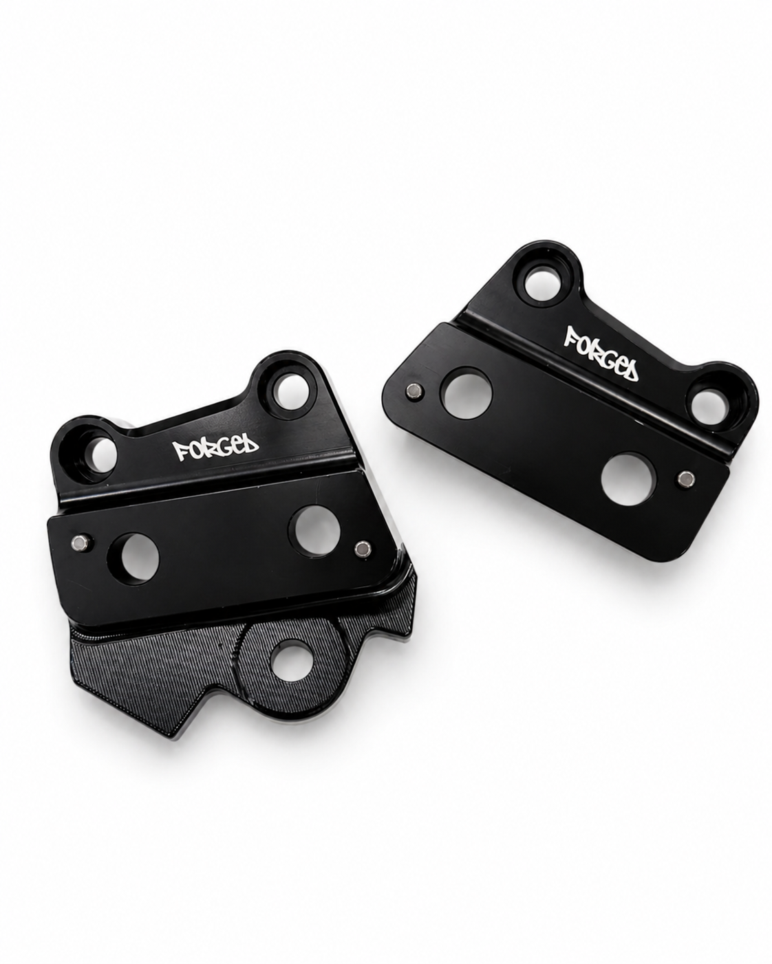 Talaria XXX Metal Foot Peg Brackets | CNC Upgrade Mounts (Black & Chrome) Forged Racing