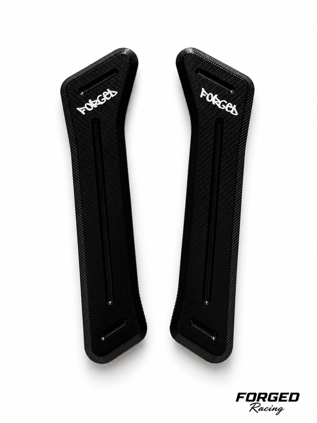Surron Ultra Bee Metal Battery Guards | CNC Replacement (Black & Chrome) Forged Racing