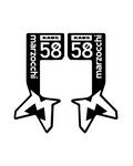 Marzocchi 58 style Fork Decal Kaos Customs