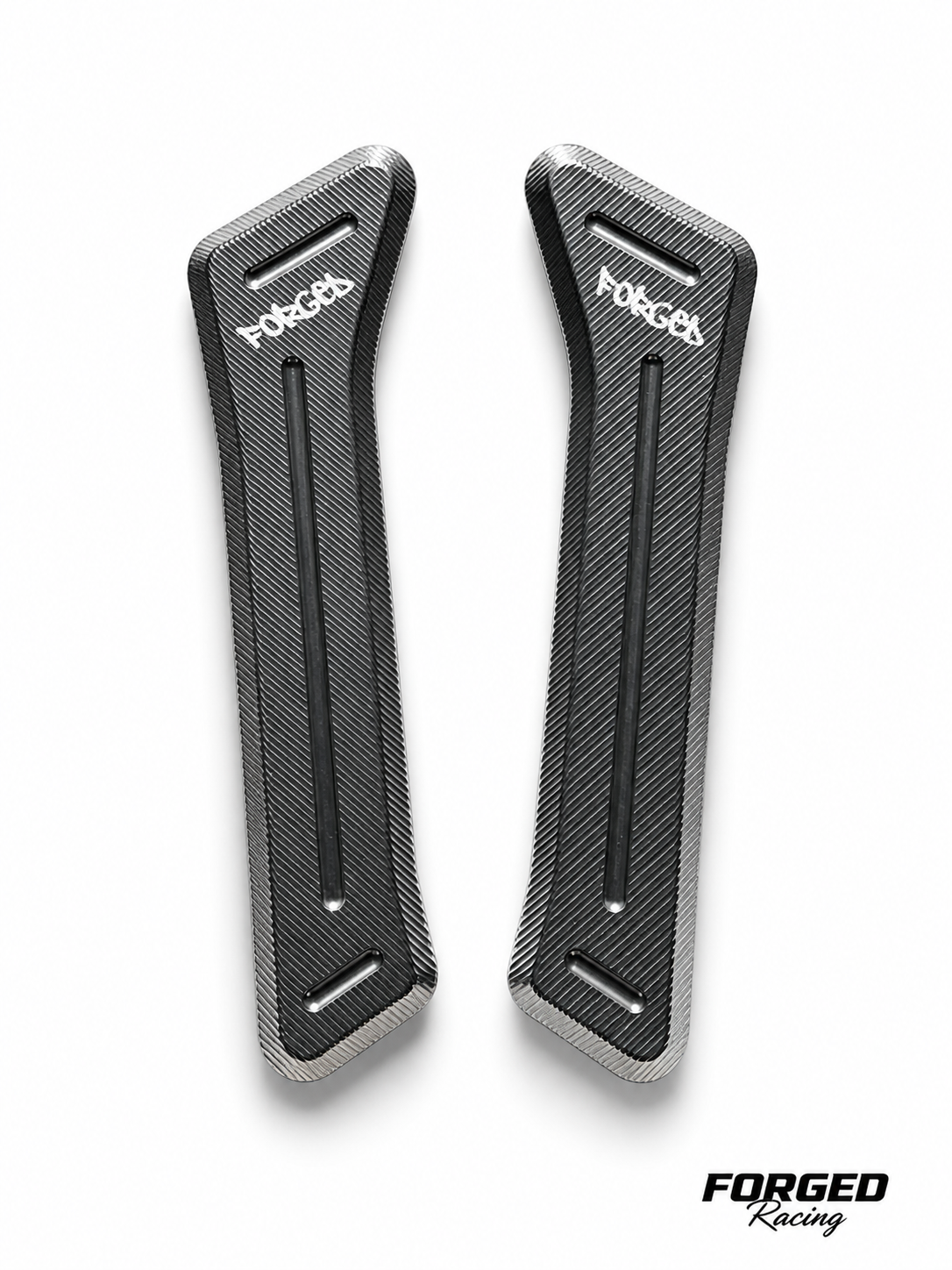 Surron Ultra Bee Metal Battery Guards | CNC Replacement (Black & Chrome) Forged Racing