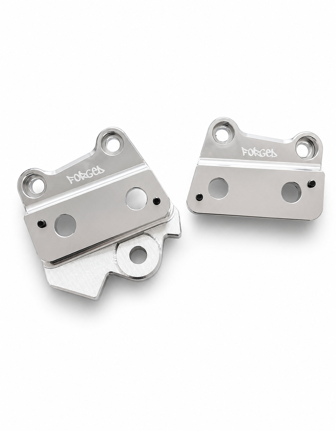 Talaria XXX Metal Foot Peg Brackets | CNC Upgrade Mounts (Black & Chrome) Forged Racing