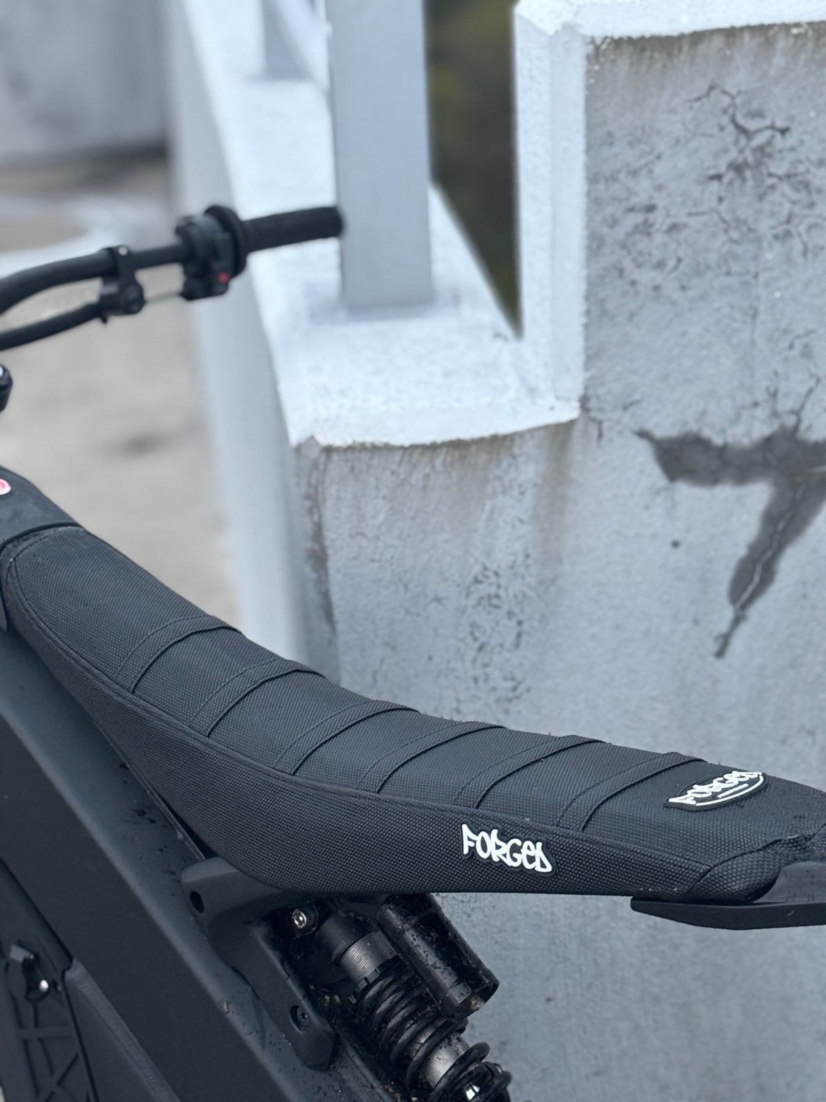 Forged Racing E-Moto Ribbed Seat Cover | Grip Seat Cover for Surron, Talaria & E-Ride Forged Racing