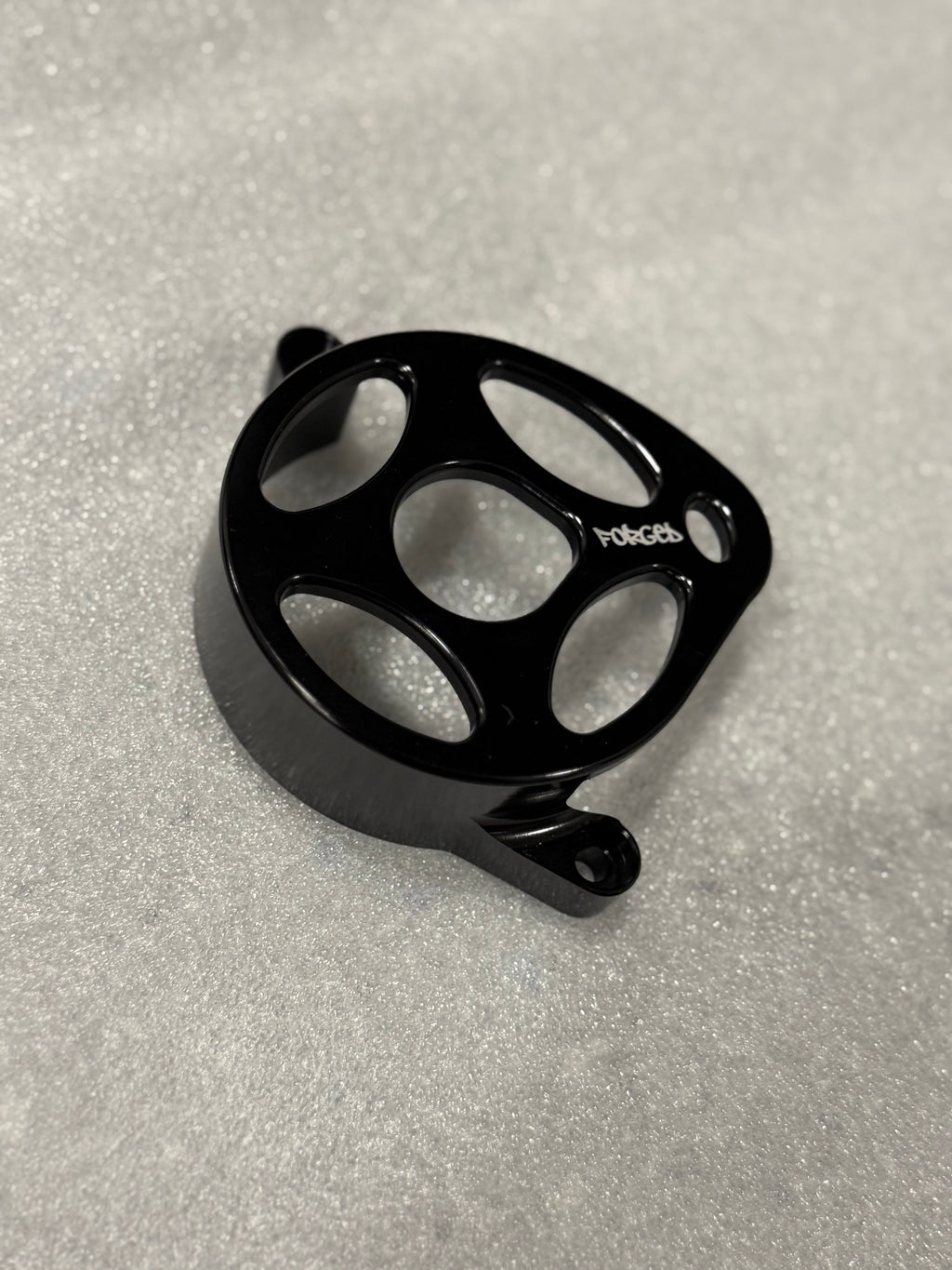 Surron Ultra Bee Metal Motor Cover | CNC Upgrade Replacement (Black & Chrome) Forged Racing