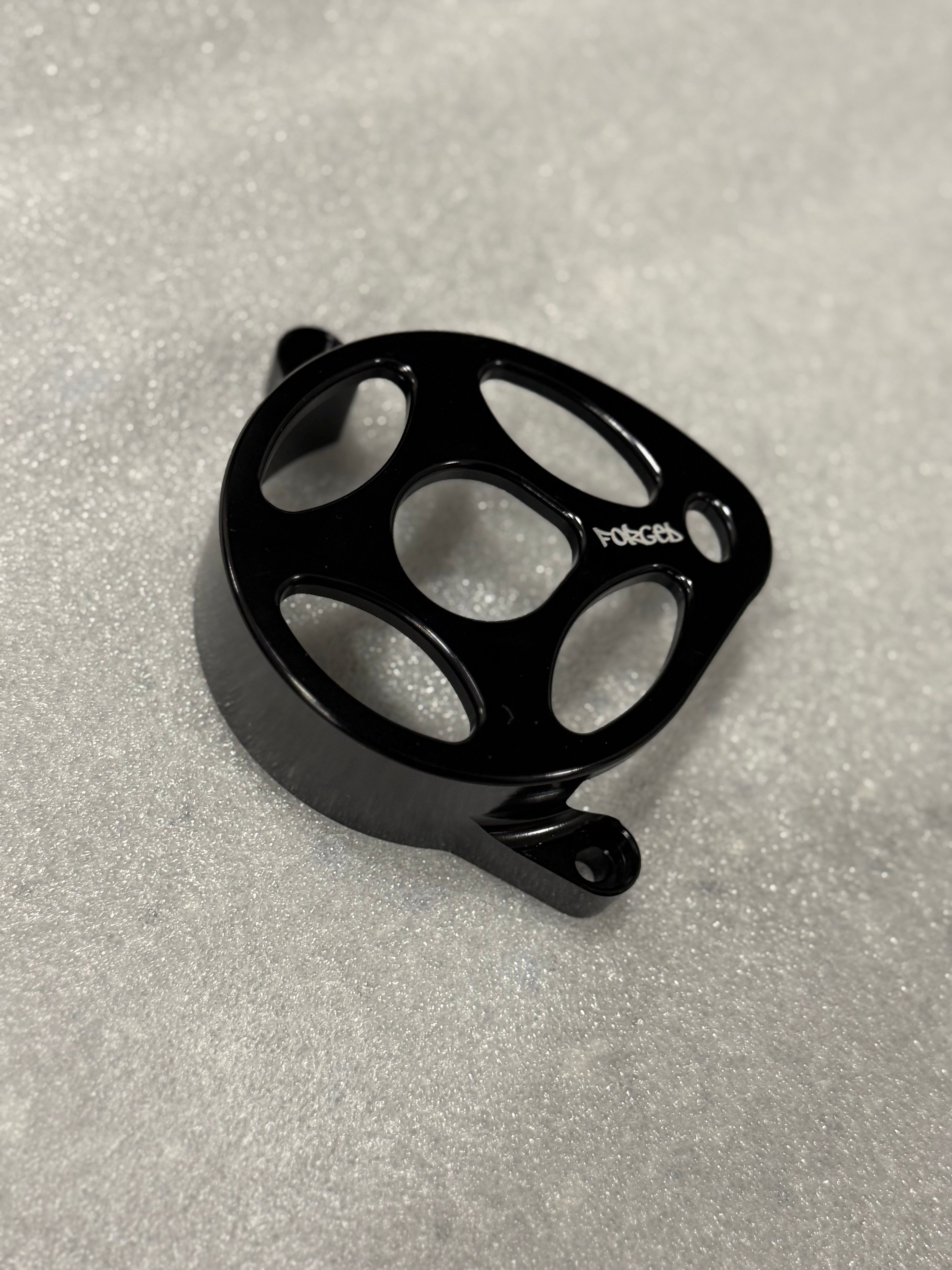 Surron Ultra Bee Metal Motor Cover | CNC Upgrade Replacement (Black & Chrome) Forged Racing