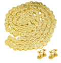 Tuttio Soleil 01 & Yozma Gold Chain Upgrade Heavy Duty 420 E-Bike Chain (116 Links) Forged Racing
