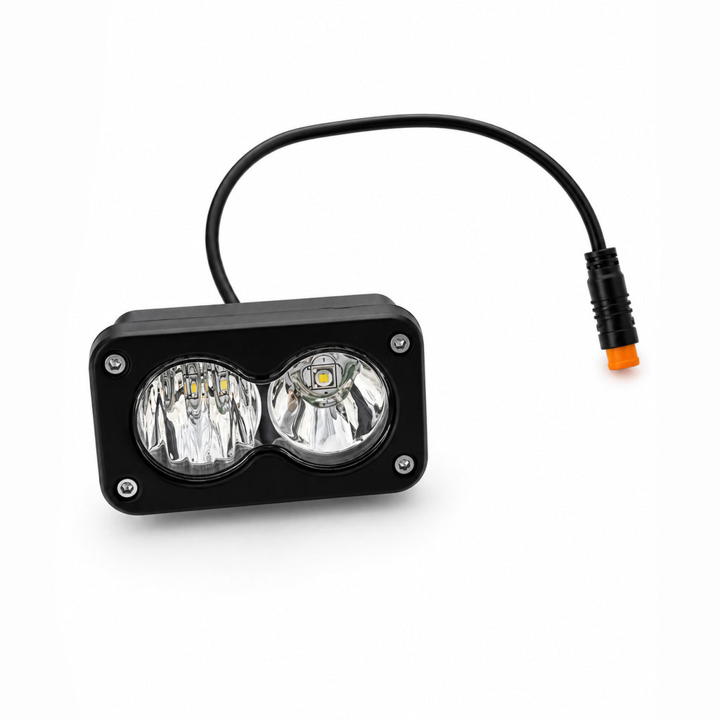 Baja Light (Plug & Play) | High-Power Waterproof E-Bike Headlight Kit (Ridstar Q20) Forged Racing