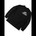 A black long-sleeve crewneck shirt with a white 'AXIS STUFFS' graphic on the left chest, displayed on a white background with black side borders and an 'AXIS' logo in the bottom right corner.