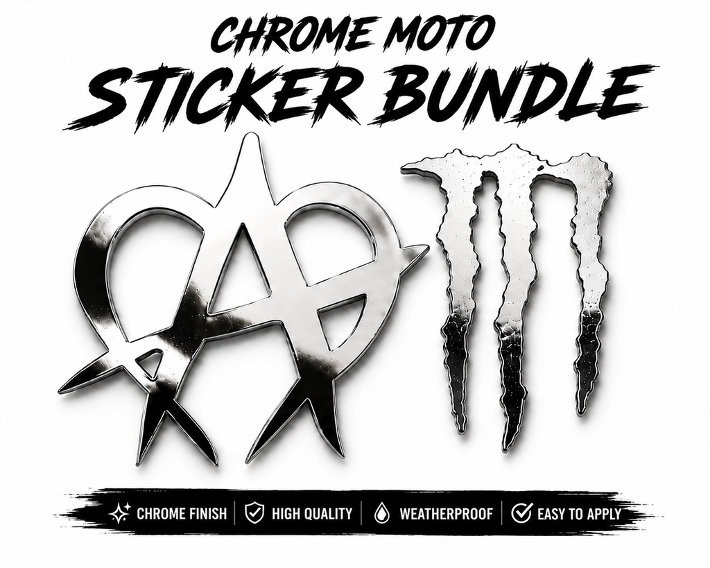 Moto-Sticker Bundle (Chrome) Forged Racing