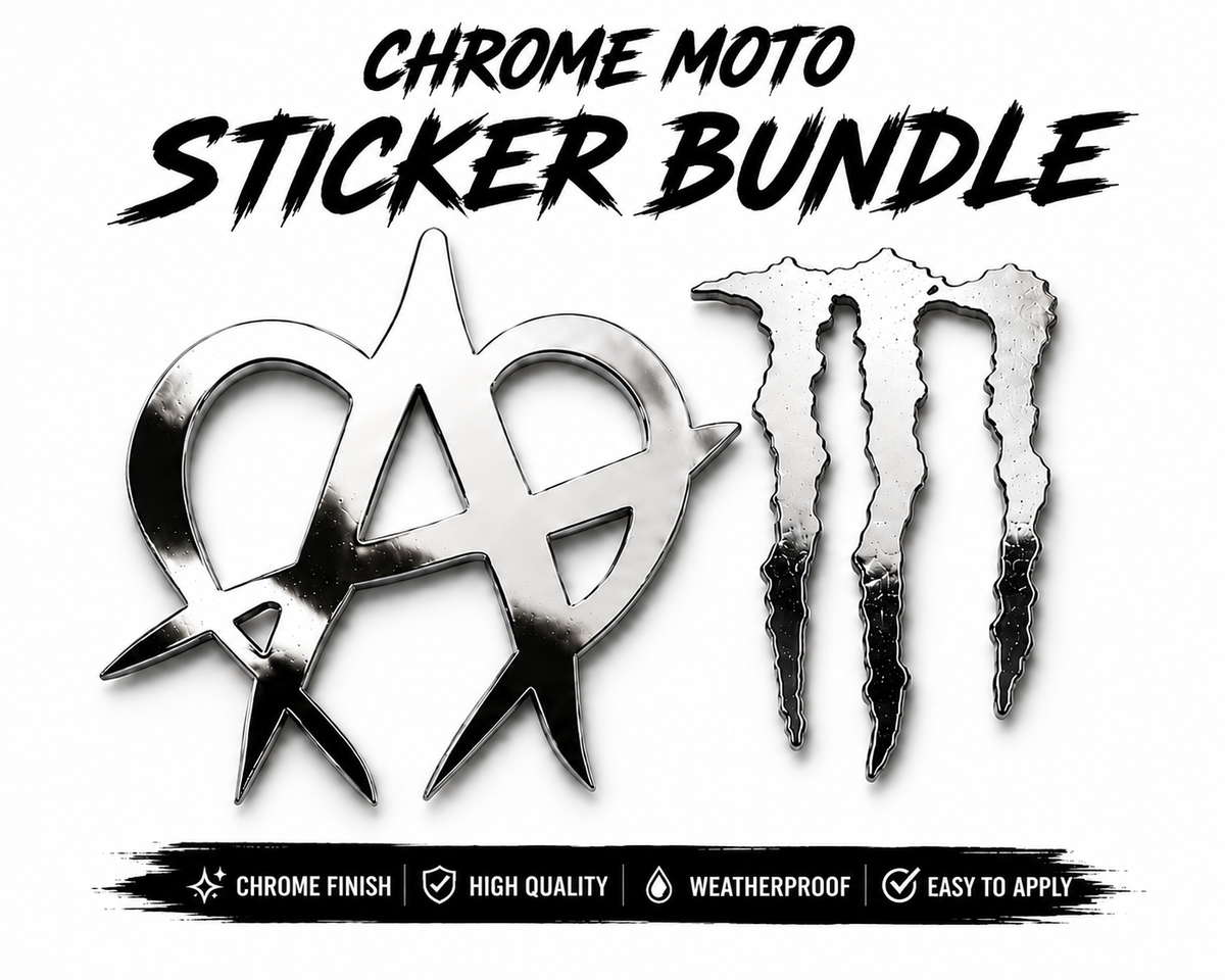 Moto-Sticker Bundle (Chrome) Forged Racing