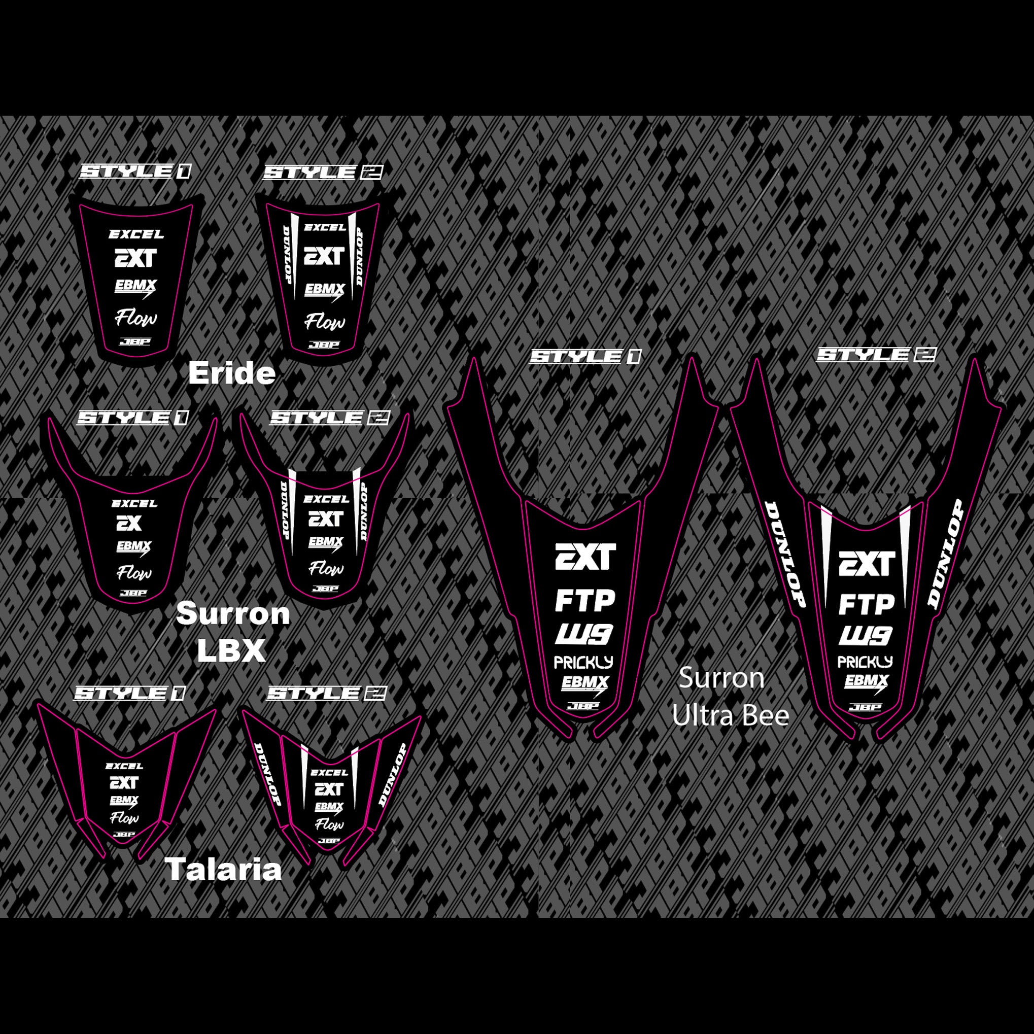 E-Bike Rear Fender Decal JBP