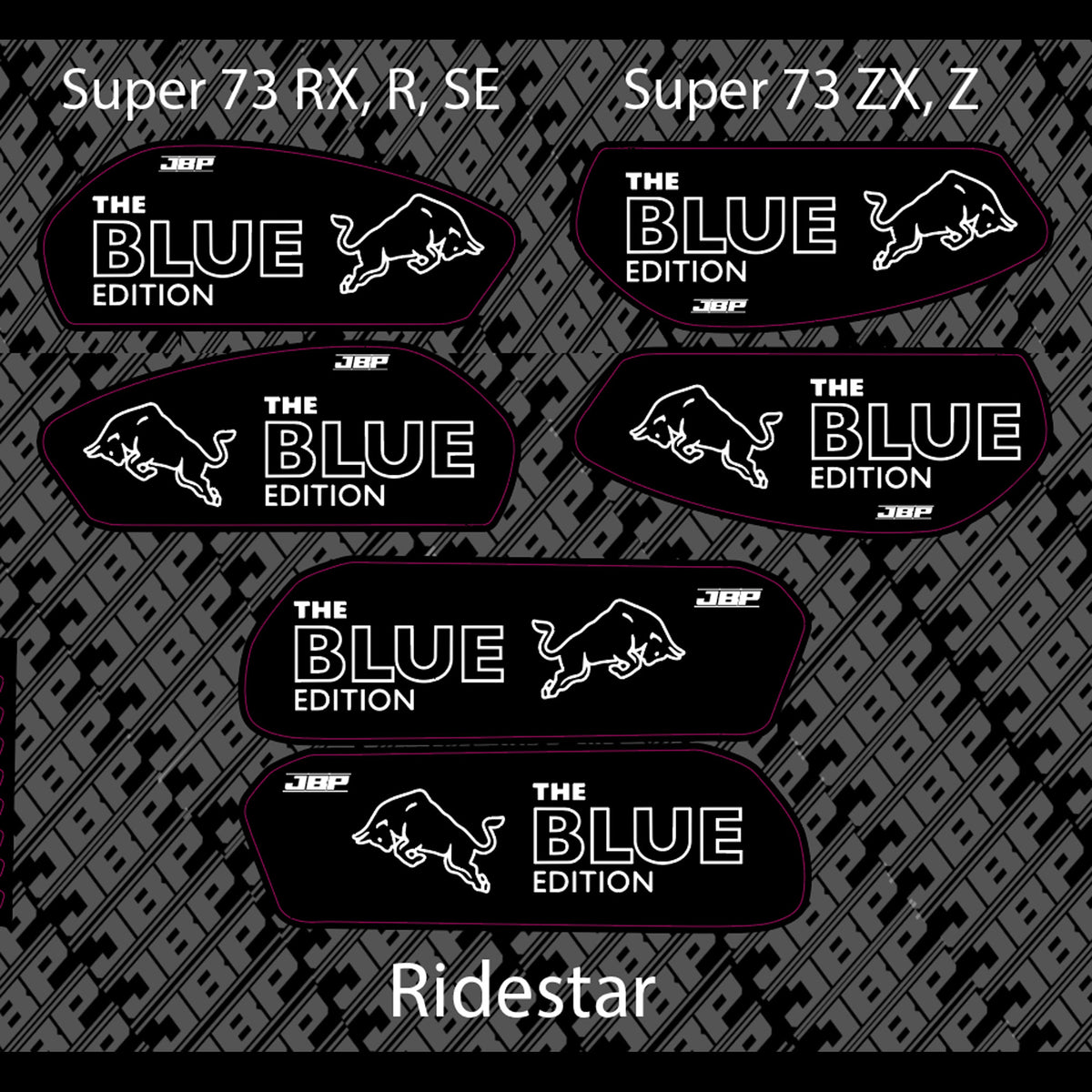 Energy Edition Super 73/Ridestar Battery Decals JBP