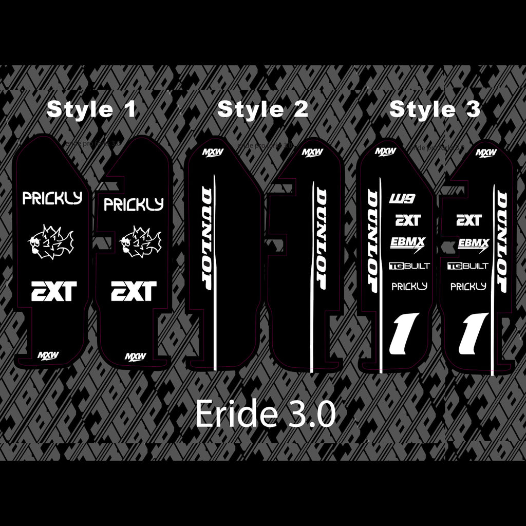 Eride 3.0 Fork Guard Decals JBP