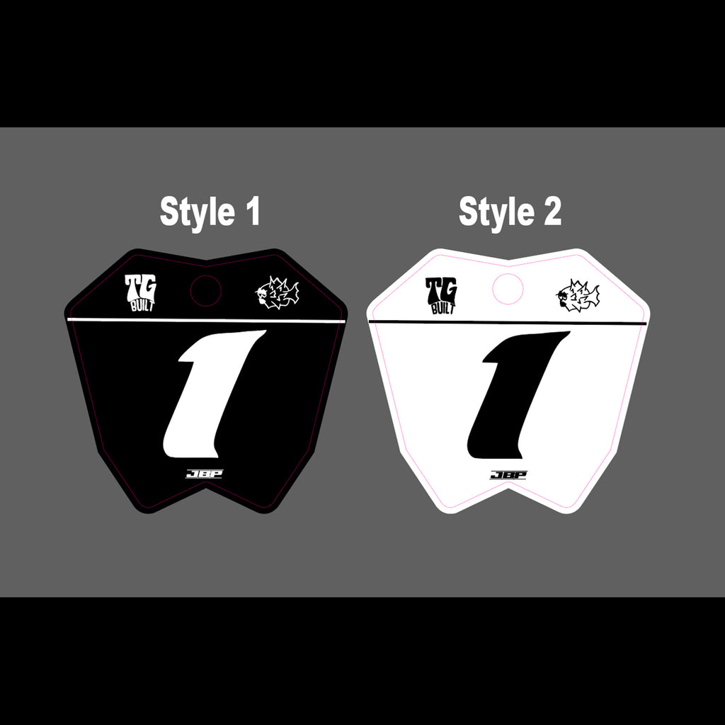 ETM RTR Race Front Plate Decal JBP