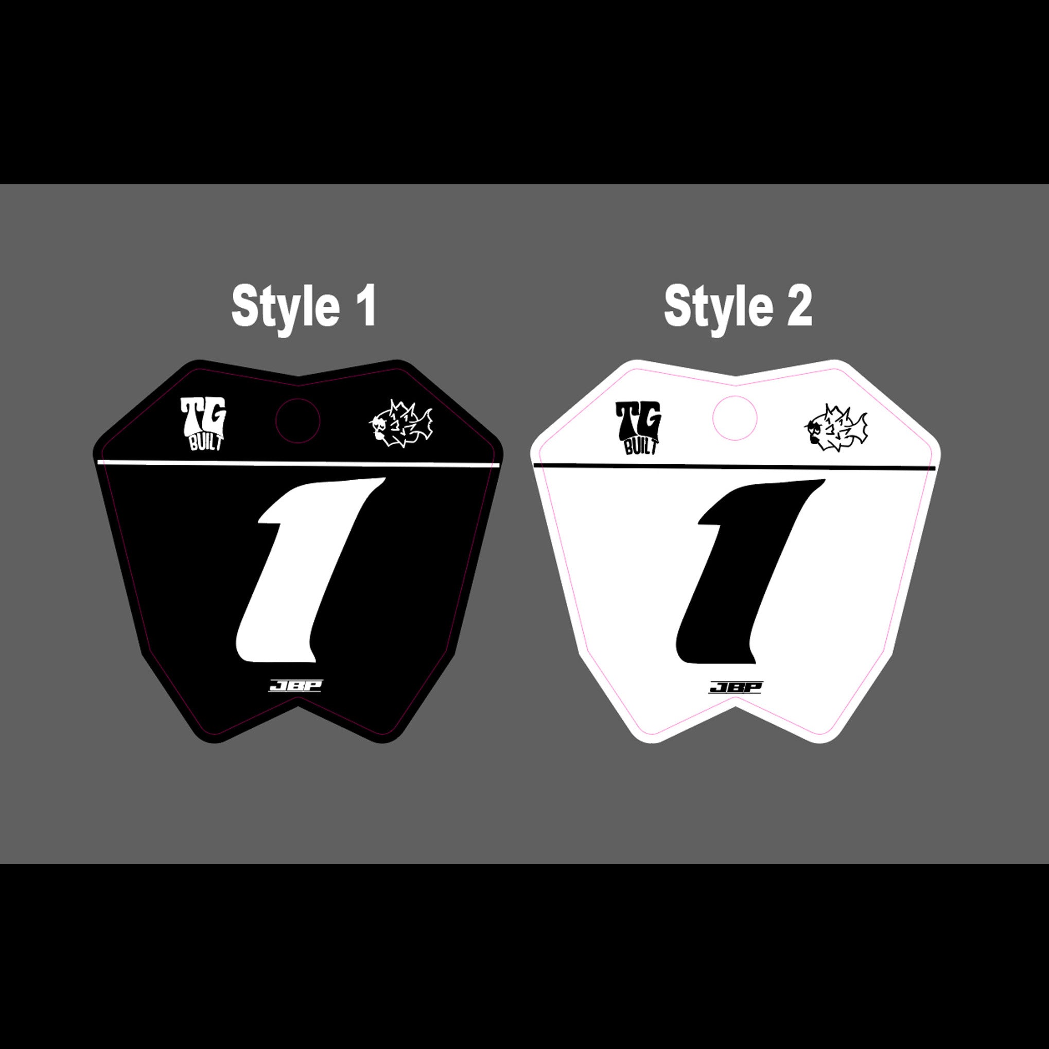 ETM RTR Race Front Plate Decal JBP