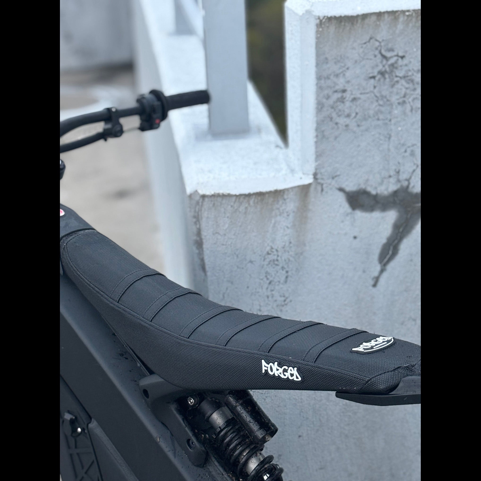 Forged Racing E-Moto Ribbed Seat Cover | Grip Seat Cover for Surron, Talaria & E-Ride Forged Racing