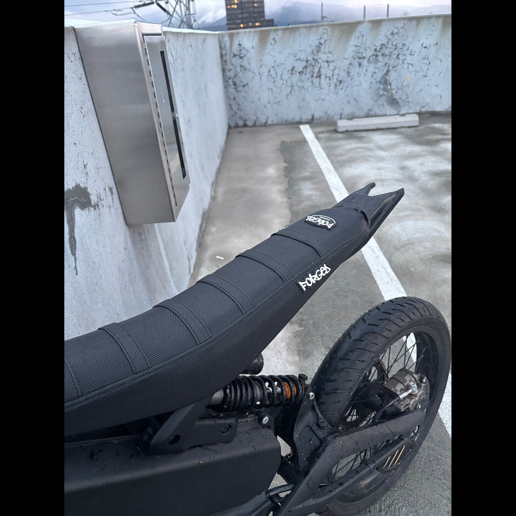 Forged Racing E-Moto Ribbed Seat Cover | Grip Seat Cover for Surron, Talaria & E-Ride Forged Racing