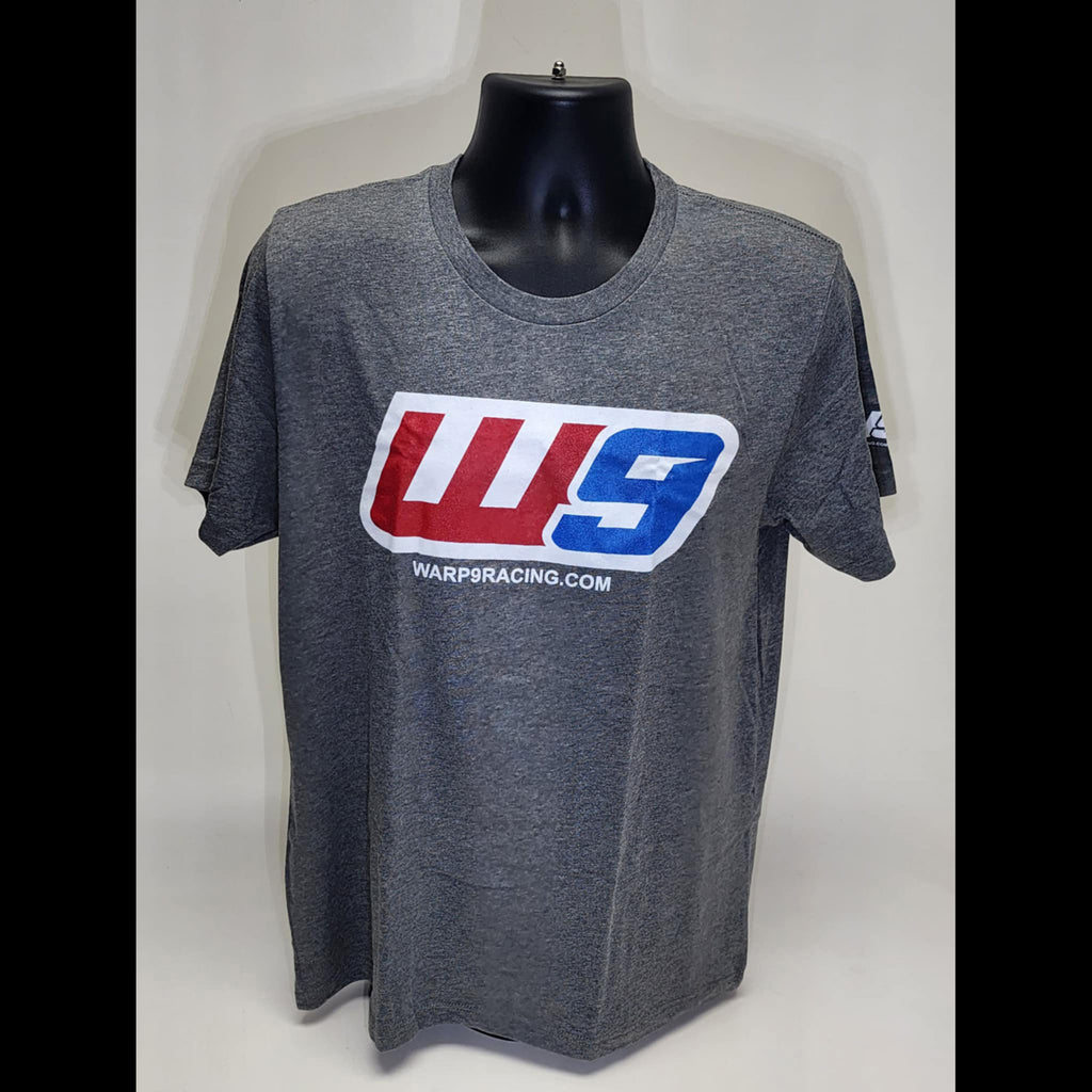 Grey Heather W9 Logo T-Shirts Warp9Racing