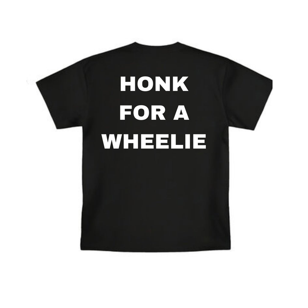 Honk for a Wheelie Premium Cotton E-Moto Streetwear T-Shirt Forged Racing