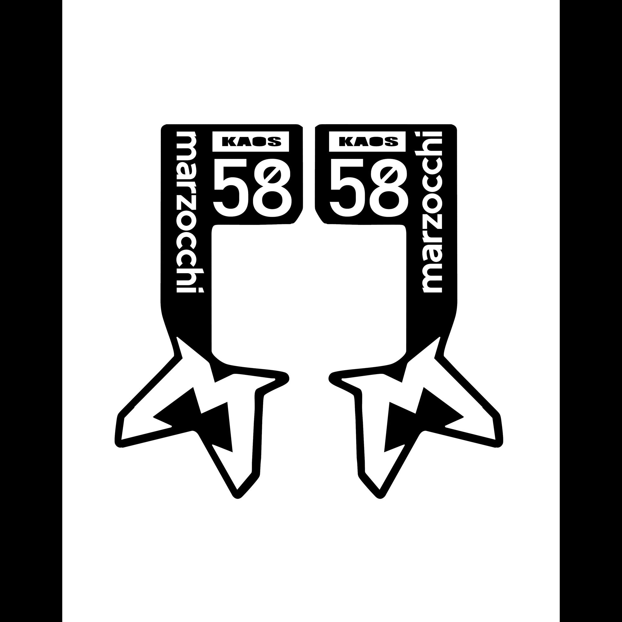 Marzocchi 58 style Fork Decal Kaos Customs