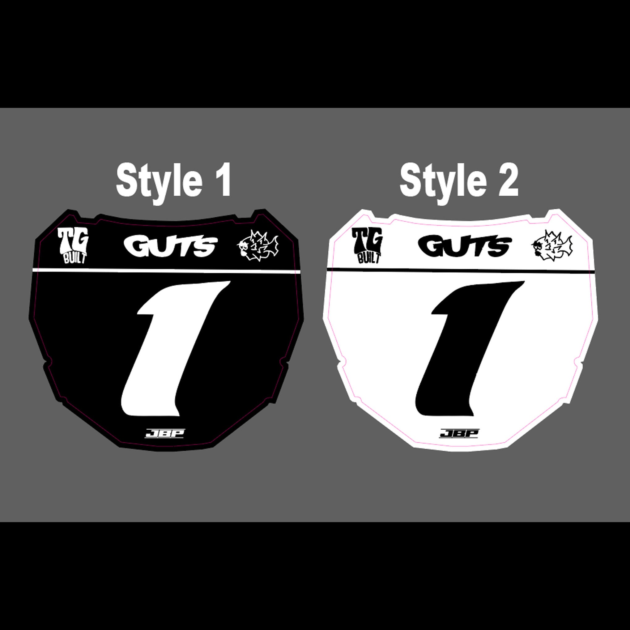 ODI Race Front Plate Decal JBP