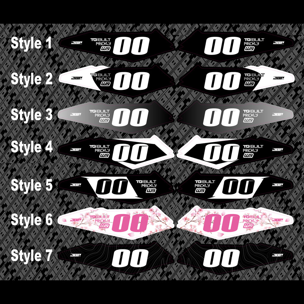 Side Fender E-Bike Decals LBX/Eride Pro JBP