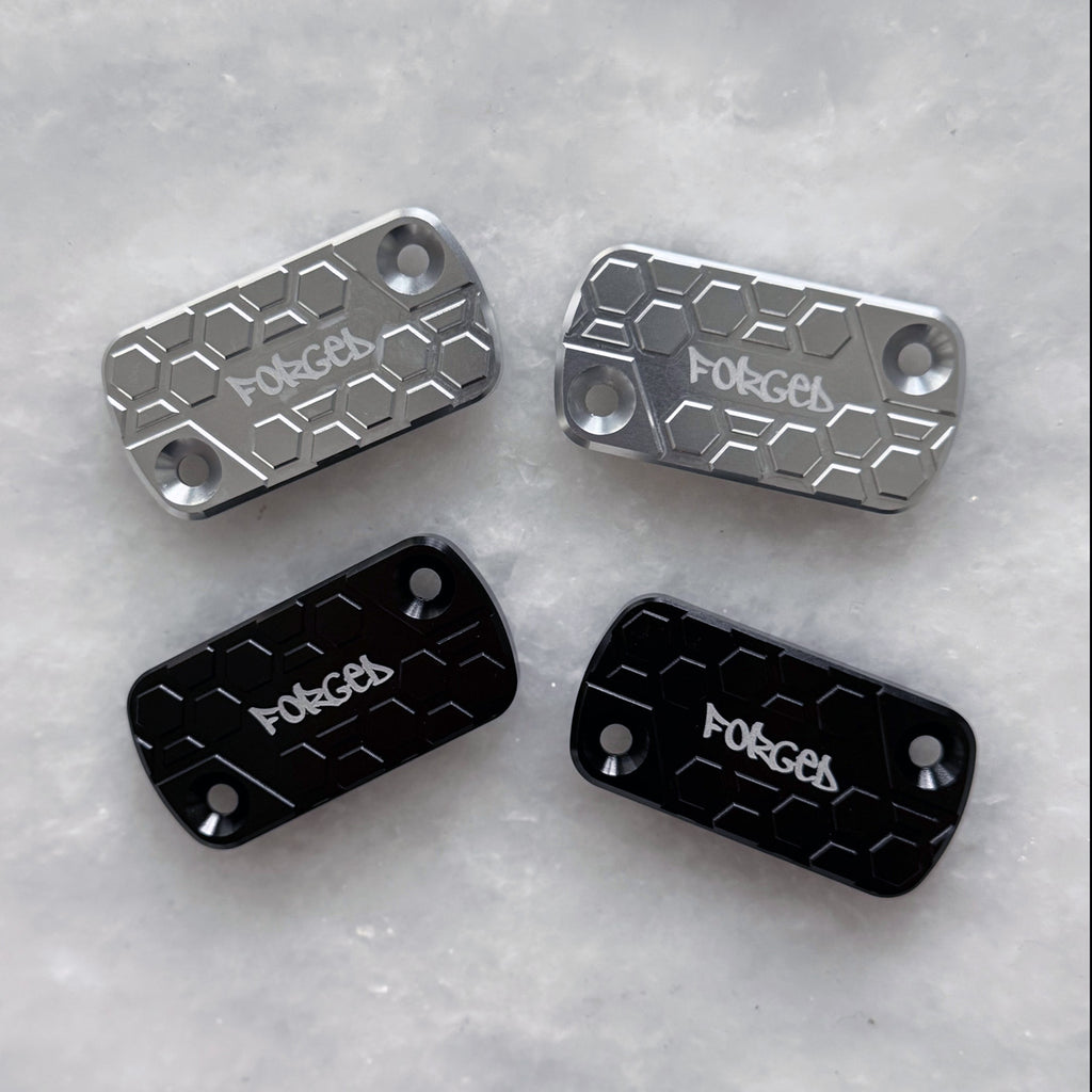 Surron Ultra Bee Brake Reservoir Cap | CNC Metal Upgrade (Black & Chrome) Forged Racing