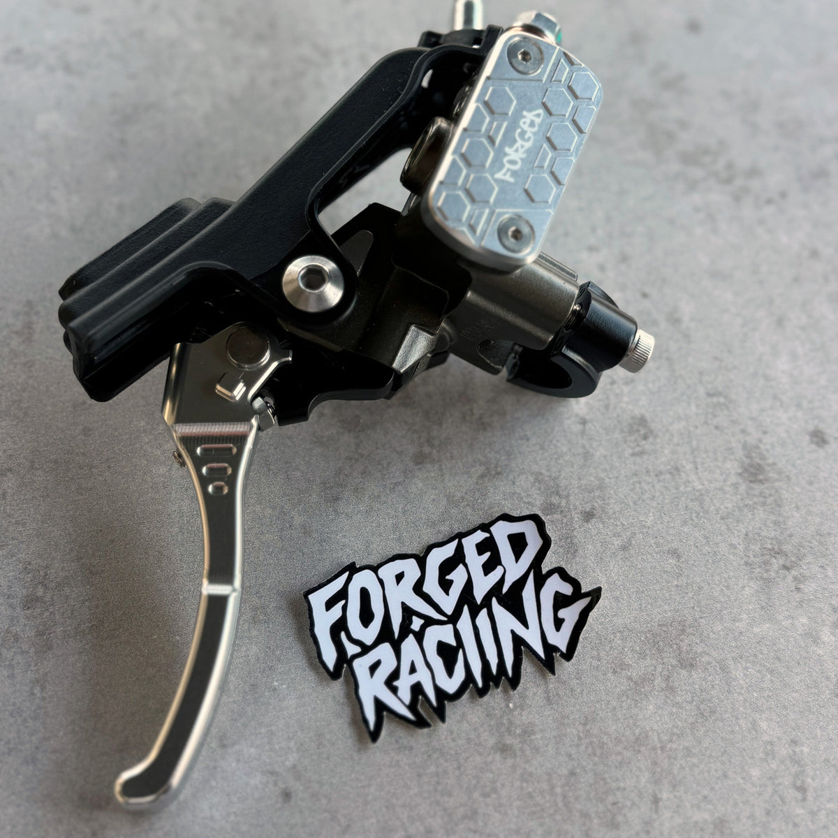 Surron Ultra Bee Brake Reservoir Cap | CNC Metal Upgrade (Black & Chrome) Forged Racing