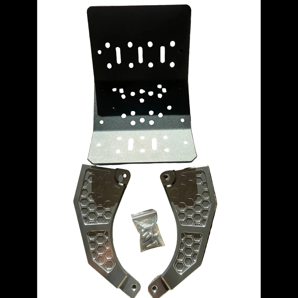 Surron LBX/79 Bike Skid Plate (Silver/Black) Axis Studios