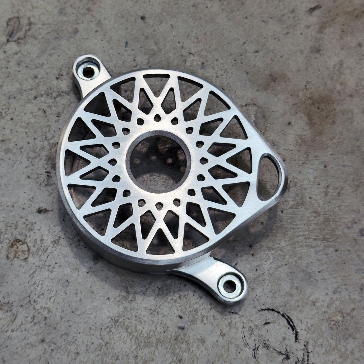 Sur-Ron LBX and E-Ride Pro aluminum motor cover – different angle