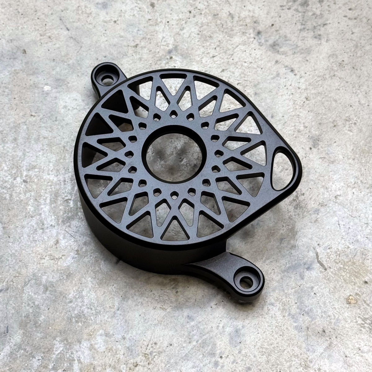 Sur-Ron LBX and E-Ride Pro aluminum motor cover – detail view