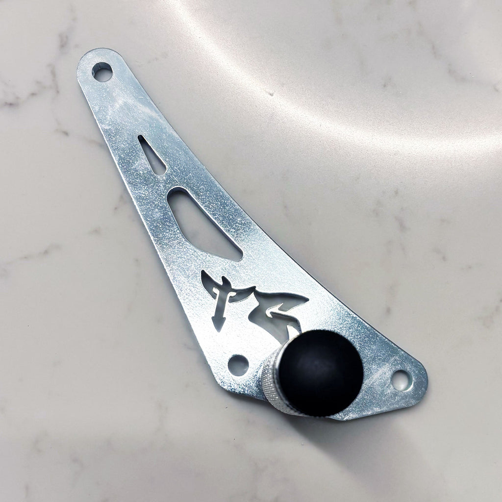 Sur-Ron LBX shift lock and bracket set – close-up detail