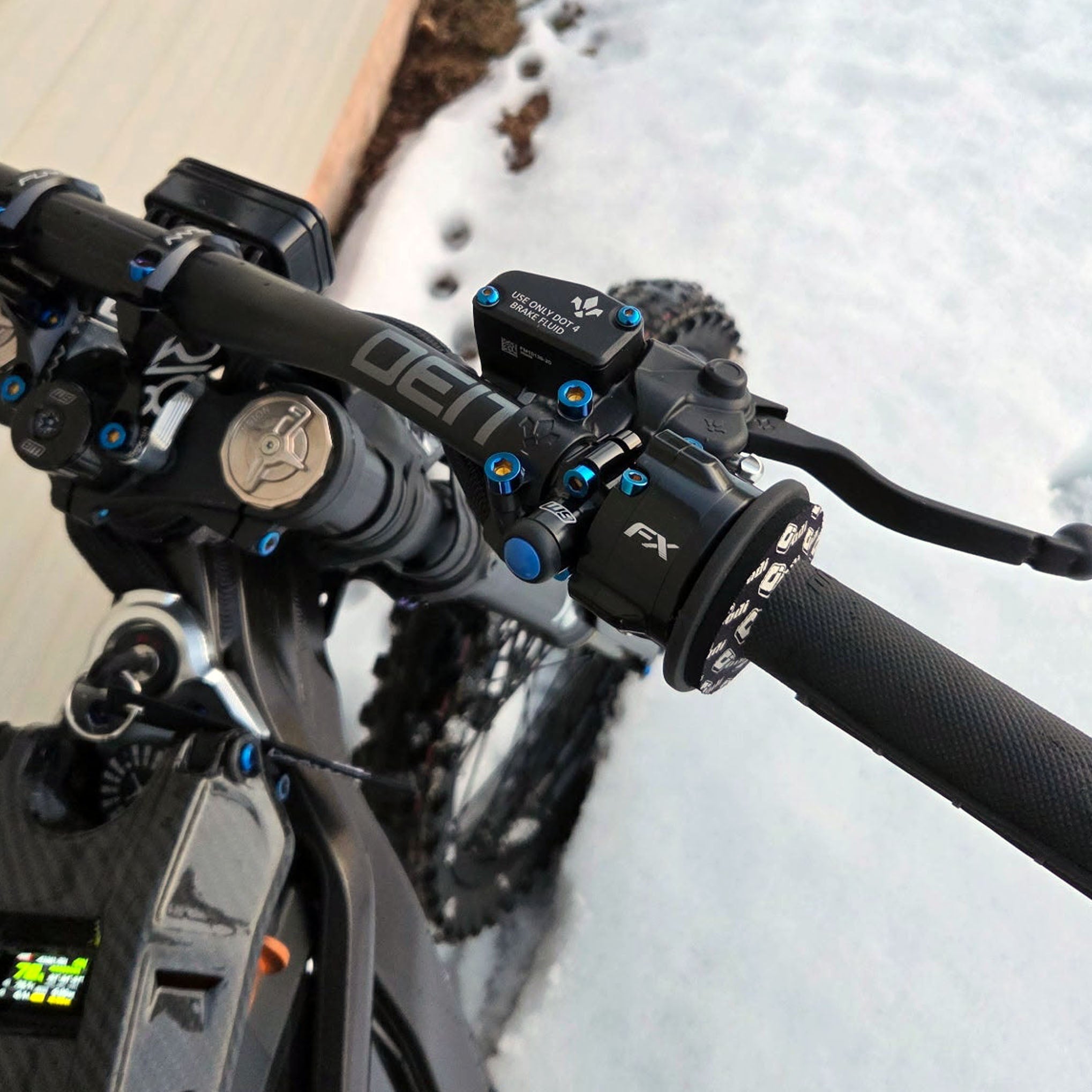 Sur-Ron LBX titanium bolt kit, 39-piece set – close-up detail