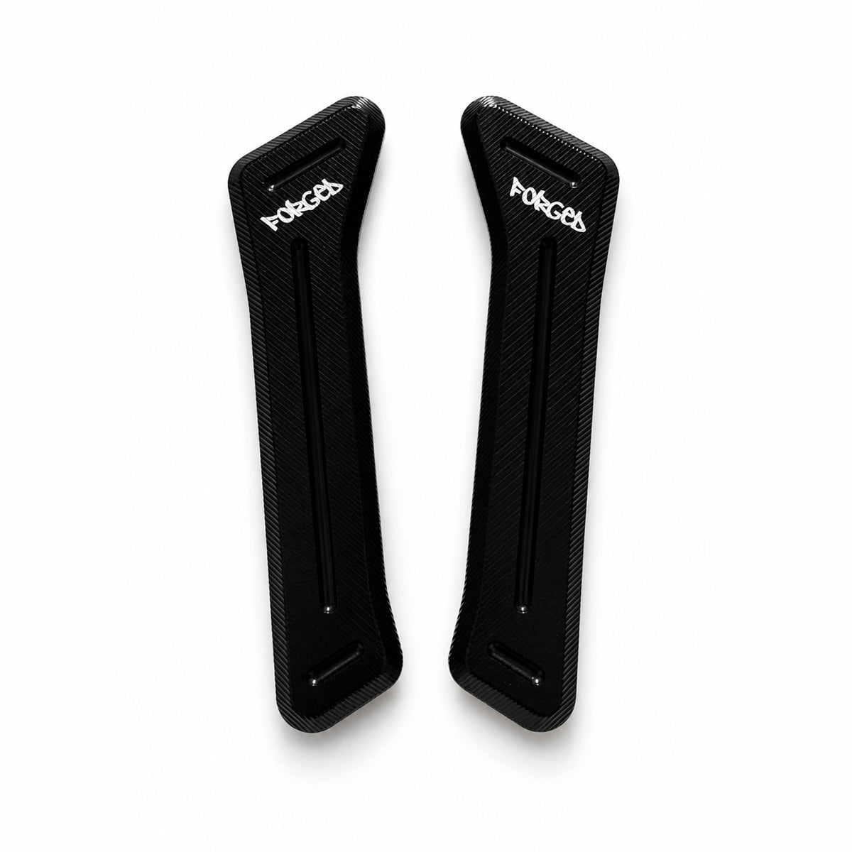 Surron Ultra Bee Metal Battery Guards | CNC Replacement (Black & Chrome) Forged Racing