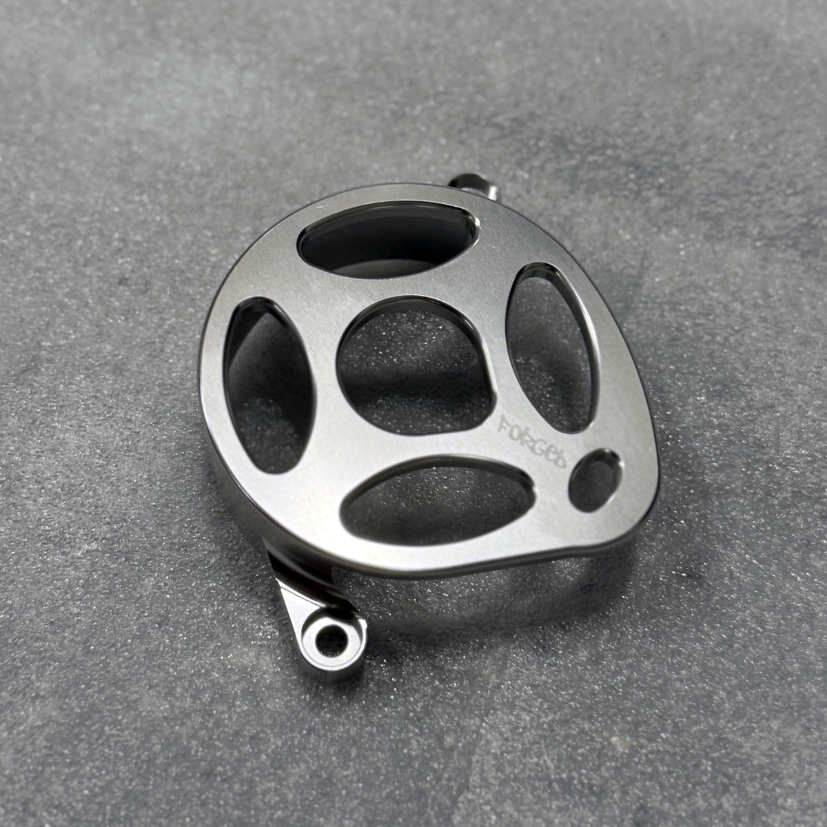 Surron Ultra Bee Metal Motor Cover | CNC Upgrade Replacement (Black & Chrome) Forged Racing