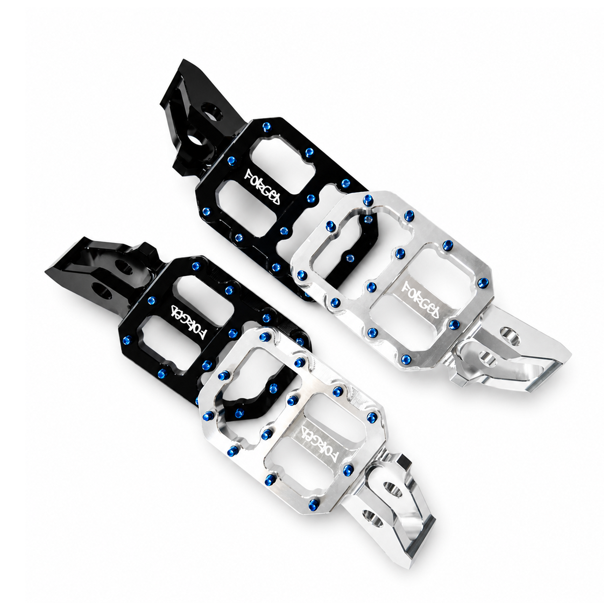 Sur-Ron Ultra Bee super-wide CNC footpegs – alternate angle