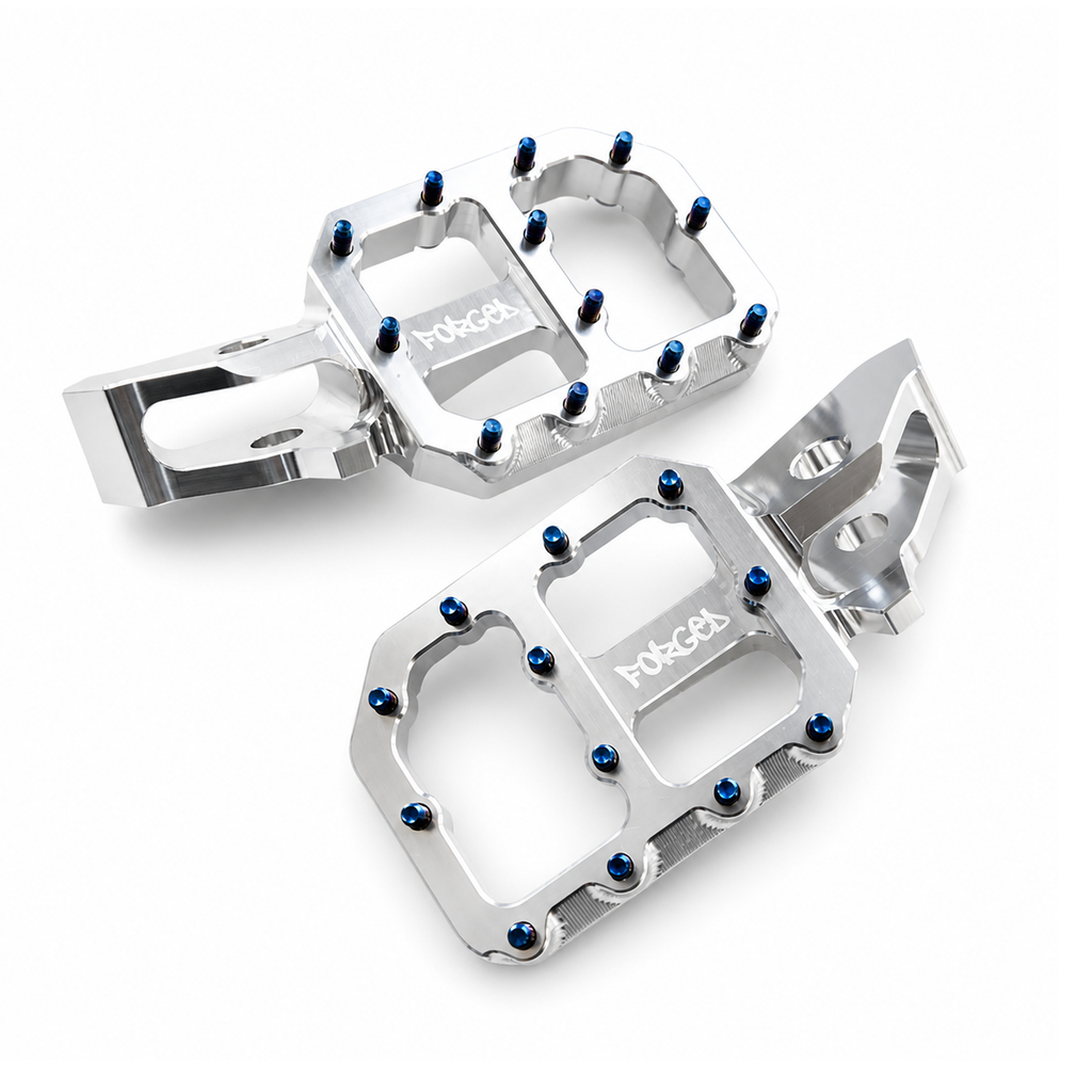 Sur-Ron Ultra Bee super-wide CNC footpegs – additional view