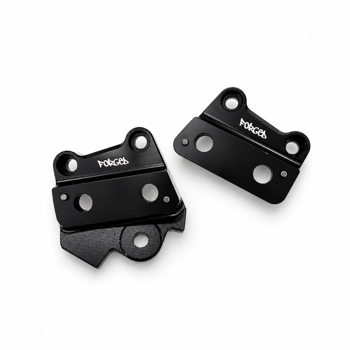 Talaria XXX Metal Foot Peg Brackets | CNC Upgrade Mounts (Black & Chrome) Forged Racing