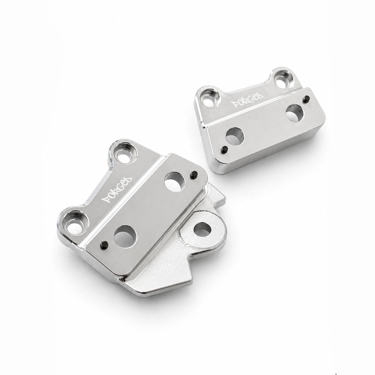 Talaria XXX Metal Foot Peg Brackets | CNC Upgrade Mounts (Black & Chrome) Forged Racing
