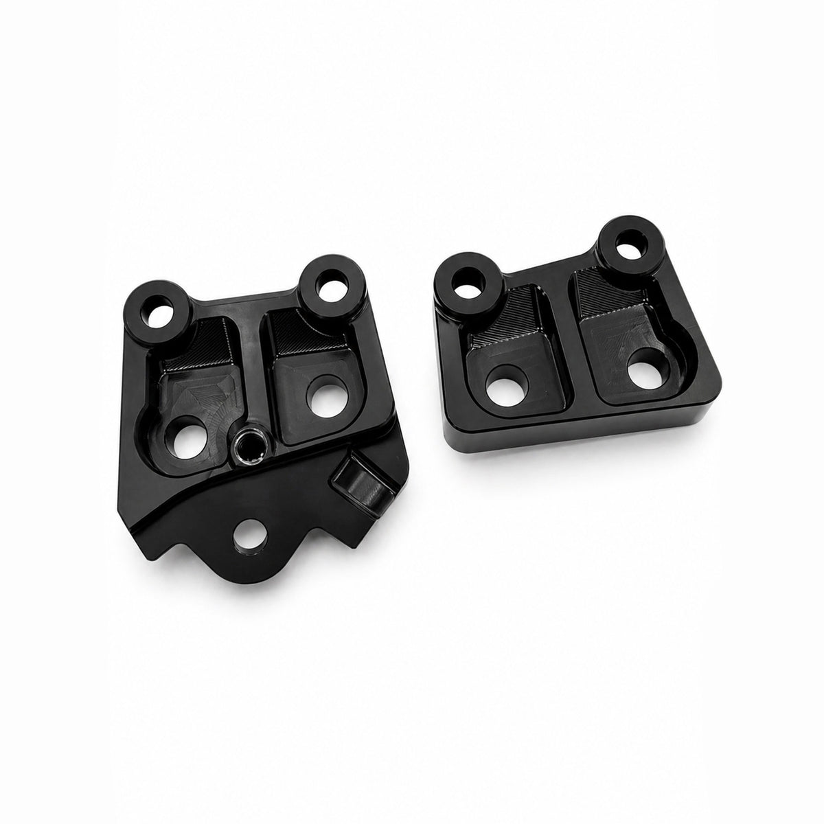 Talaria XXX Metal Foot Peg Brackets | CNC Upgrade Mounts (Black & Chrome) Forged Racing