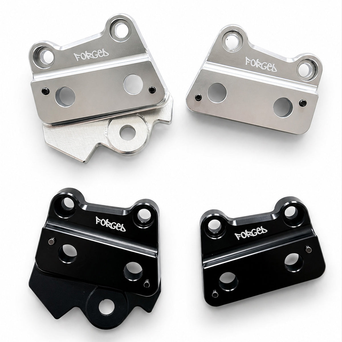 Talaria XXX Metal Foot Peg Brackets | CNC Upgrade Mounts (Black & Chrome) Forged Racing