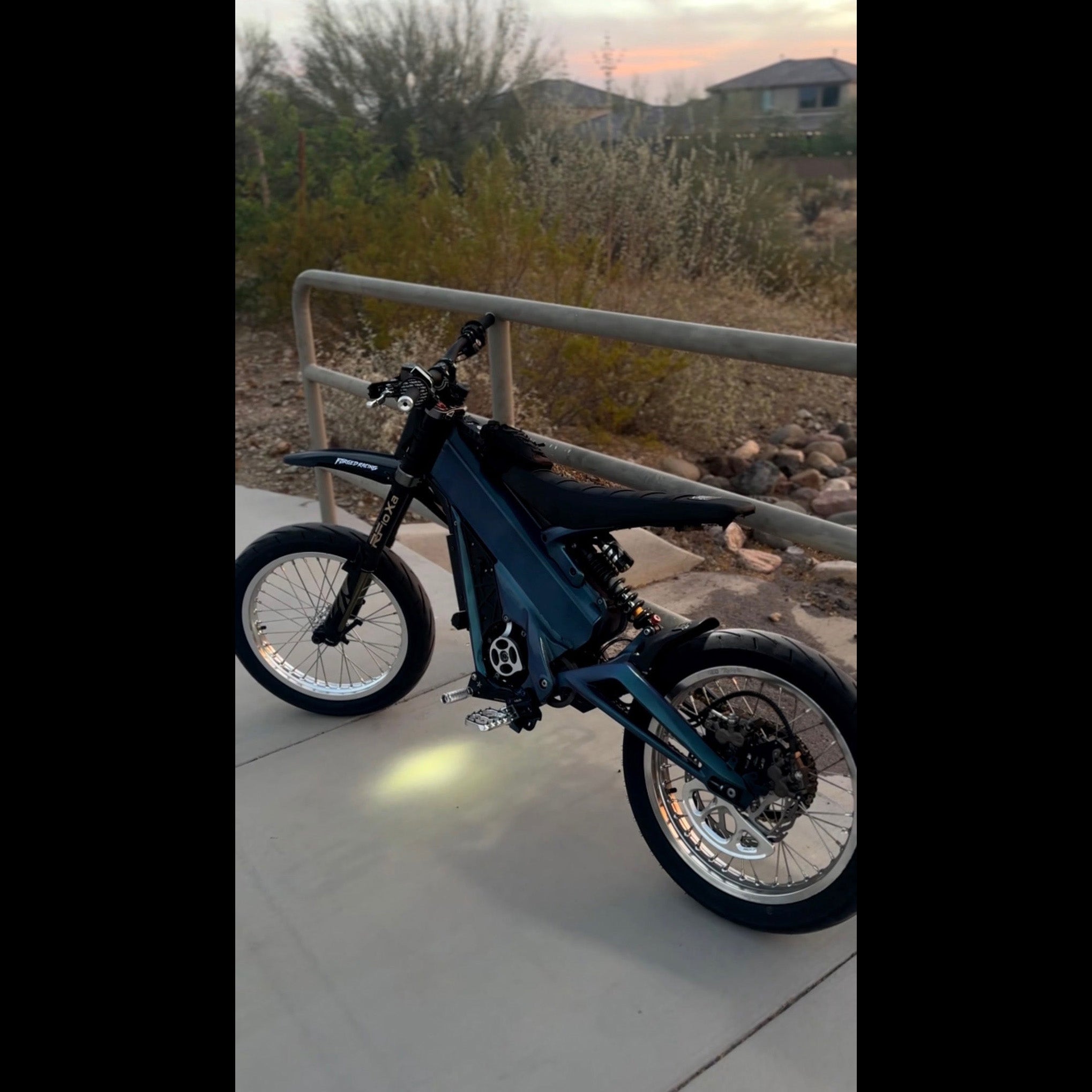 Talaria XXX / MX4, MX3, Sting - Supermoto Wheelset (Thick/Wide) - Chrome Silver Forged Racing