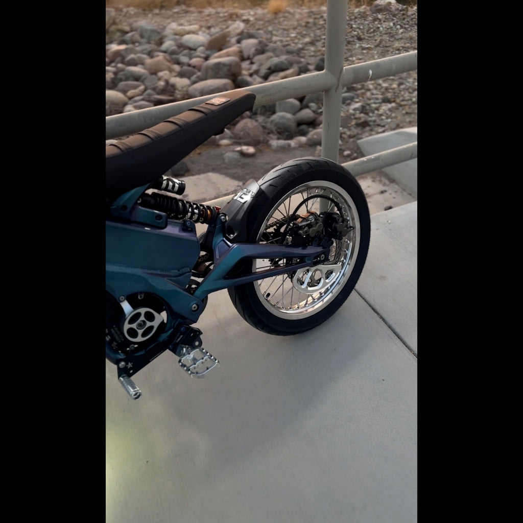 Talaria XXX / MX4, MX3, Sting - Supermoto Wheelset (Thick/Wide) - Chrome Silver Forged Racing