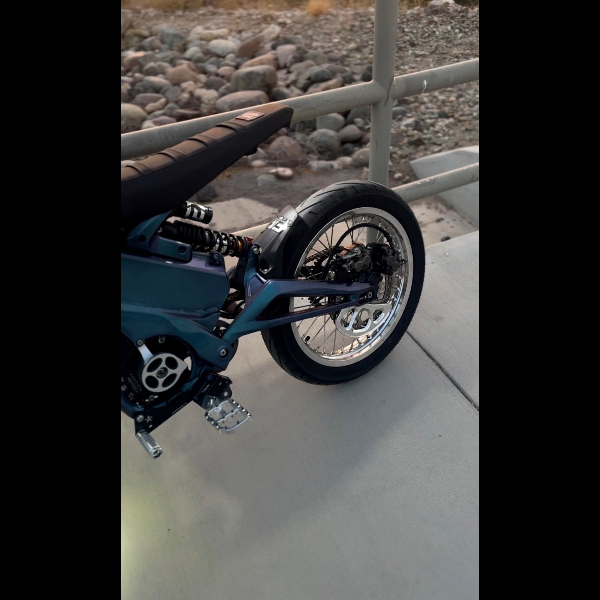 Talaria XXX / MX4, MX3, Sting - Supermoto Wheelset (Thick/Wide) - Chrome Silver Forged Racing