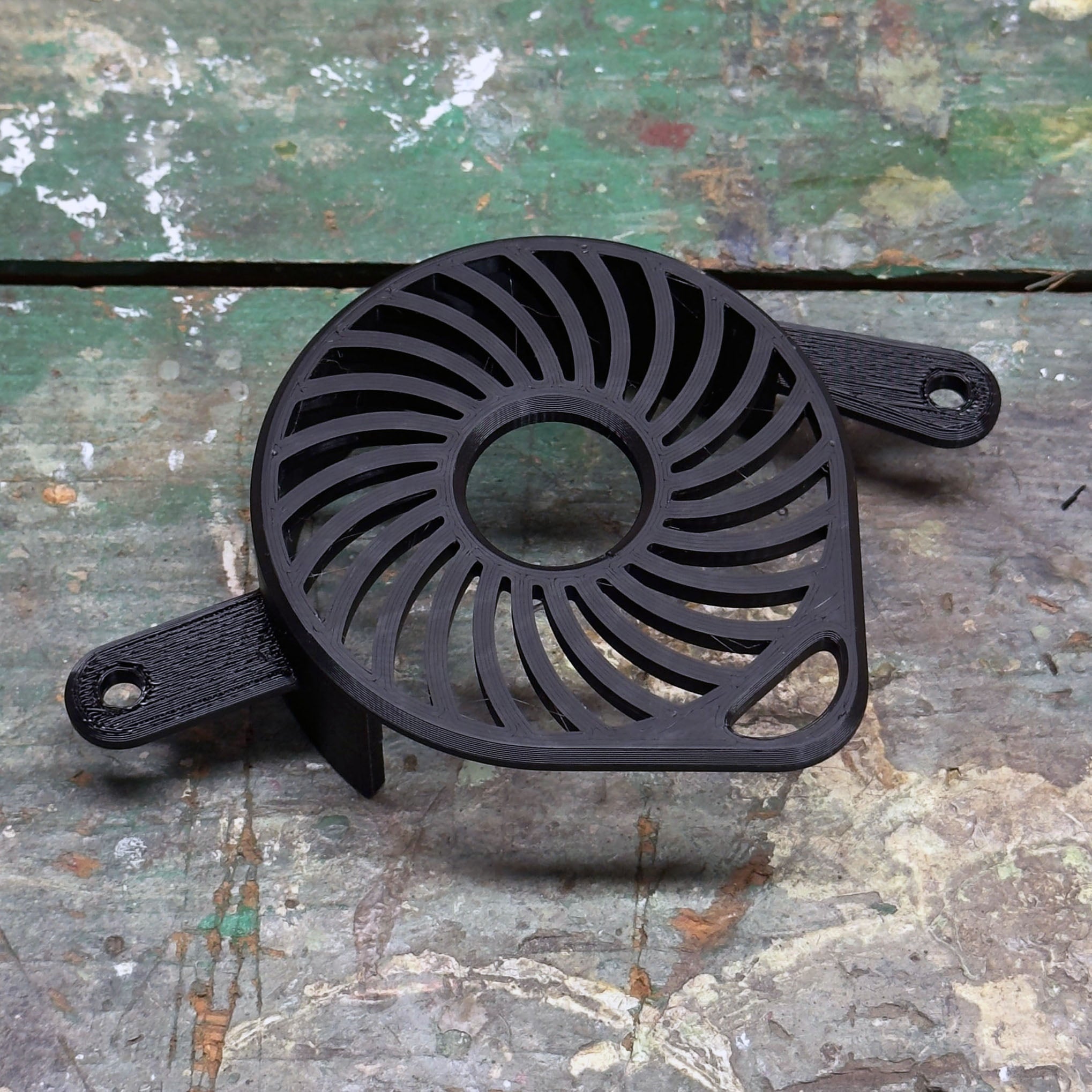 Talaria XXX 3D-printed plastic motor cover – close-up detail