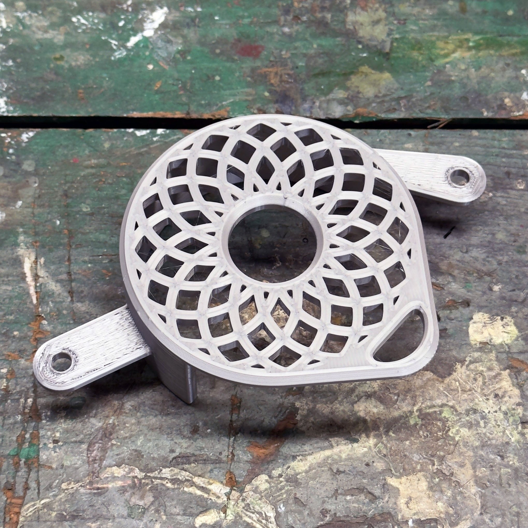 Talaria XXX 3D-printed plastic motor cover – detail view