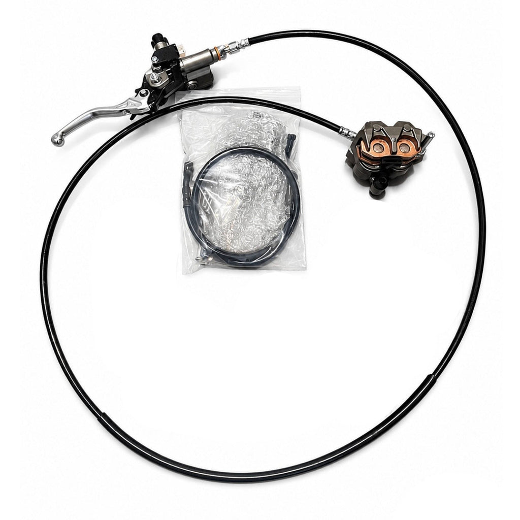 Full foot brake kit for Tuttio and Yozma with CNC aluminum components – different angle