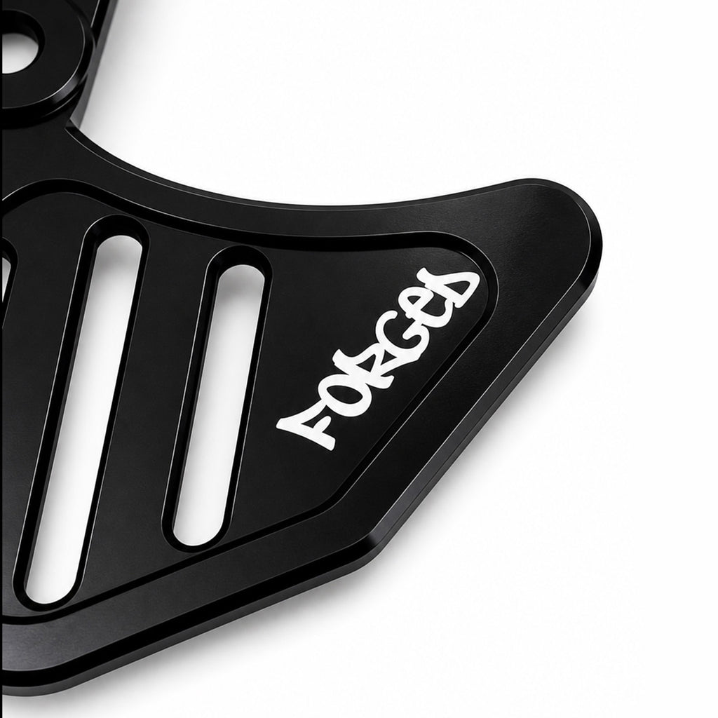 Upgraded Dual Caliper Mount + Rotor Guard for Sur Ron, Talaria & Segway | Heavy Duty Metal Forged Racing