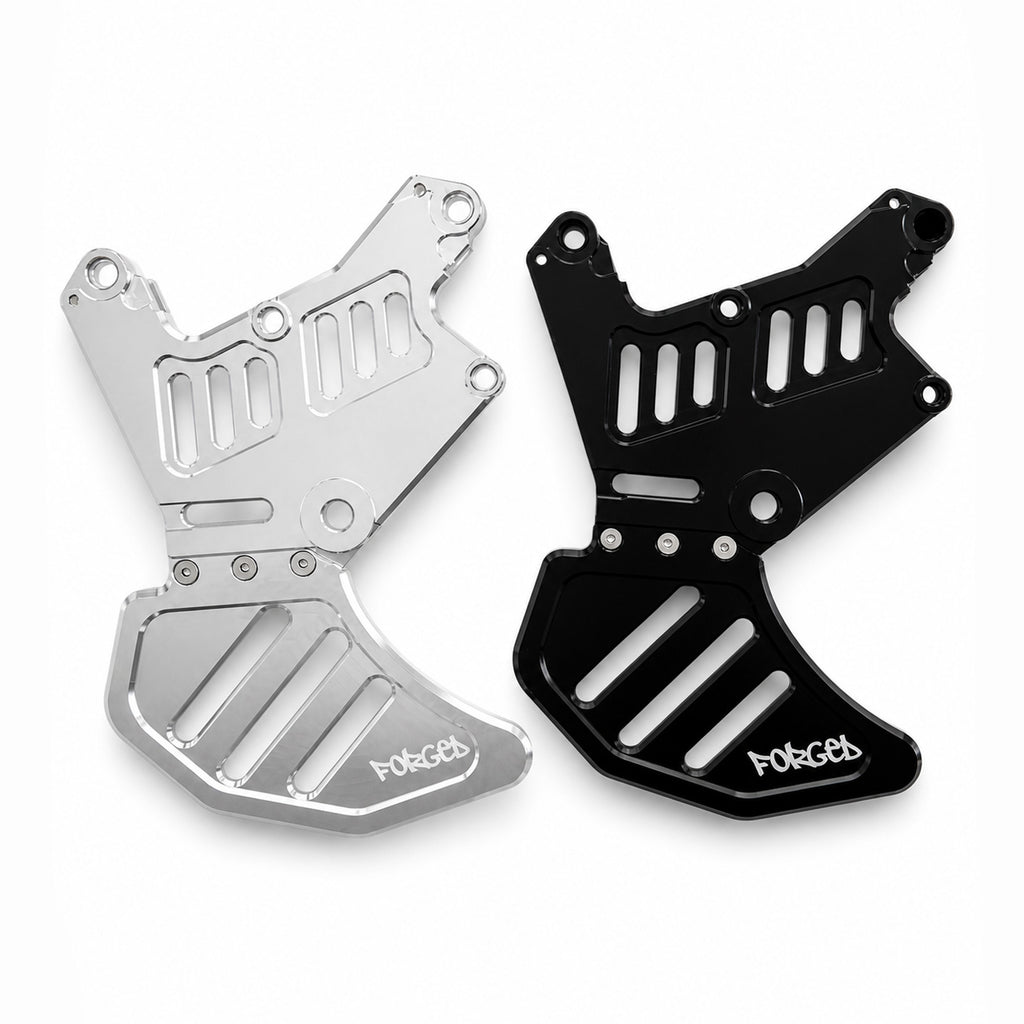 Upgraded Dual Caliper Mount + Rotor Guard for Sur Ron, Talaria & Segway | Heavy Duty Metal Forged Racing