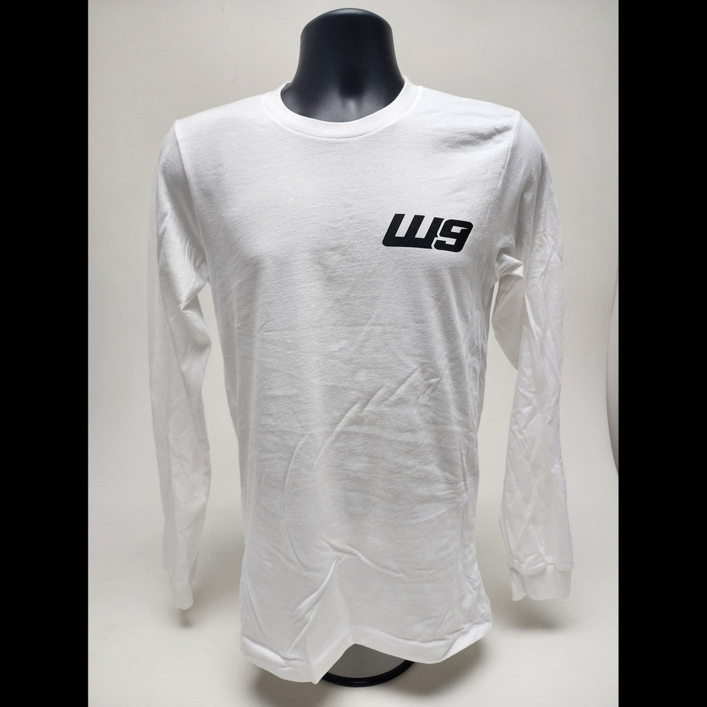 White Long Sleeve Warp9Racing